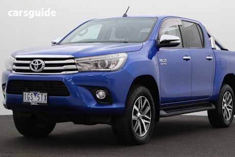 Blue 2015 Toyota Hilux Dual Cab Utility Sr5 (4X4)