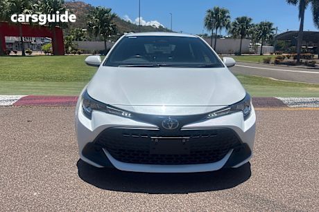 White 2022 Toyota Corolla Hatchback Ascent Sport Hybrid