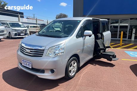 Silver 2010 Toyota Noah SUV WELCAB - SIDE LIFT CHAIR, 7 SEATER, AUTOMATIC