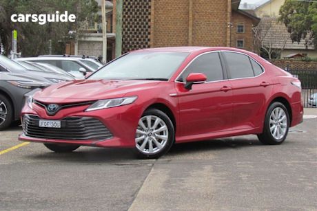 Red 2021 Toyota Camry Sedan Ascent