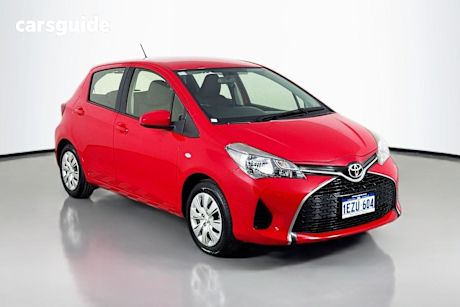 Red 2016 Toyota Yaris Hatchback Ascent