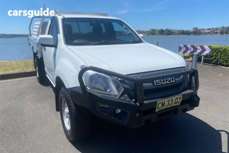 White 2017 Isuzu D-MAX Cab Chassis Sx Hi-Ride (4X2)