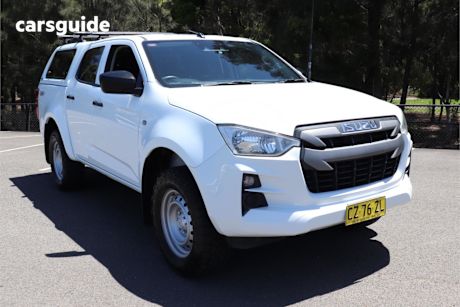 White 2020 Isuzu D-MAX Crew Cab Utility Sx (4X4)