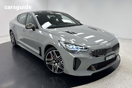 Silver 2022 Kia Stinger Sedan Gt (Black Leather)