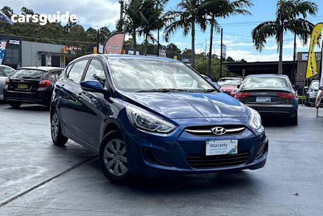 Blue 2015 Hyundai Accent Hatchback Active