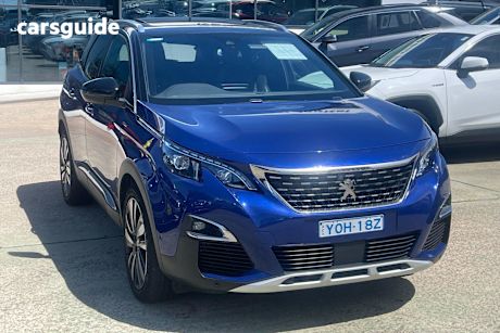 Blue 2019 Peugeot 3008 Wagon Gt Line