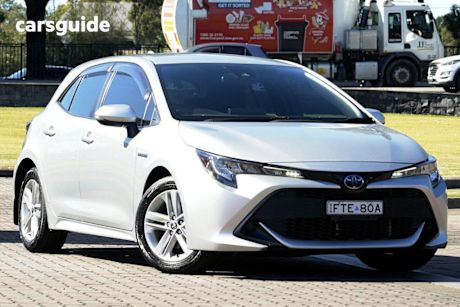 White 2022 Toyota Corolla Hatchback Ascent Sport Hybrid