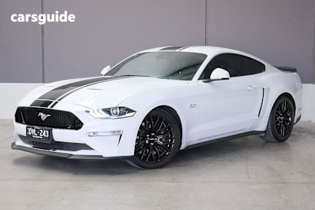 White 2019 Ford Mustang Coupe Fastback Gt 5.0 V8