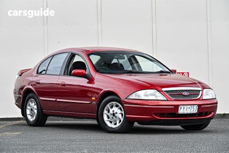 Red 1999 Ford Fairmont Sedan AU
