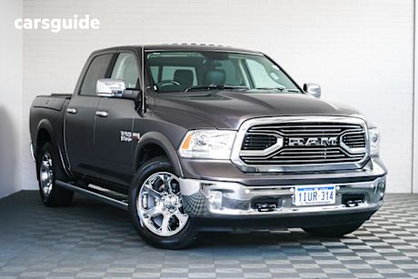 Grey 2021 Ram 1500 Crew Cab Utility Laramie Rambox (Hybrid)