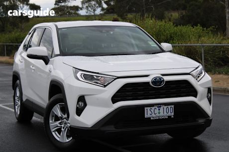 White 2020 Toyota RAV4 Wagon Gx 2Wd Hybrid