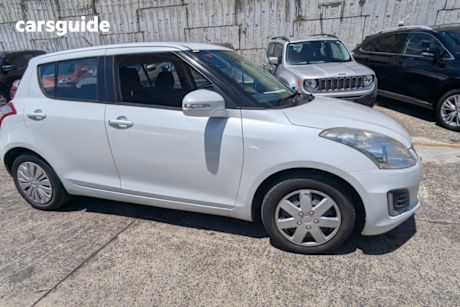 White 2015 Suzuki Swift Hatchback Gl