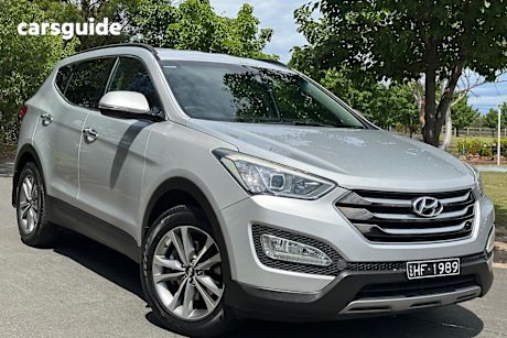 Silver 2015 Hyundai Santa FE Wagon Elite Crdi (4X4)