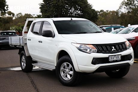 White 2018 Mitsubishi Triton Dual Cab Utility Glx Plus (4X4)
