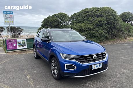 Blue 2021 Volkswagen T-ROC Wagon 110Tsi