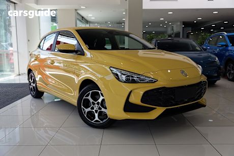 Yellow 2025 MG MG3 Hatchback Excite