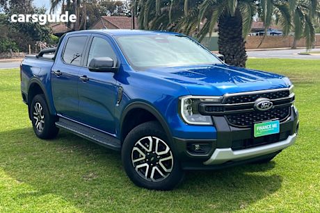Blue 2022 Ford Ranger Double Cab Pick Up Sport 3.0 (4X4)