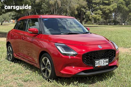 Red 2025 Suzuki Swift Hatchback Hybrid Glx