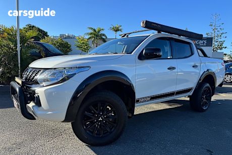 White 2018 Mitsubishi Triton Dual Cab Utility Gls (4X4) Blackline
