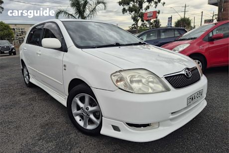 White 2002 Toyota Corolla Hatchback Levin Seca