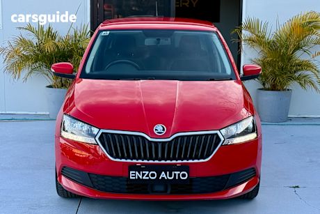 Red 2018 Skoda Fabia Hatchback 81 Tsi