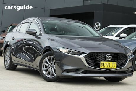Grey 2020 Mazda 3 Sedan G20 Pure