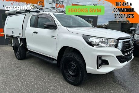 White 2019 Toyota Hilux X Cab Cab Chassis Sr (4X4)
