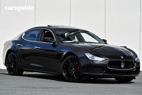 Black 2016 Maserati Ghibli Sedan S