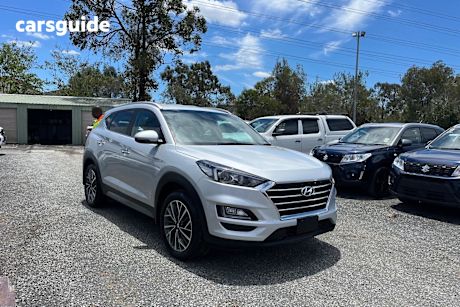 Silver 2020 Hyundai Tucson Wagon Elite (Awd) Beige Int