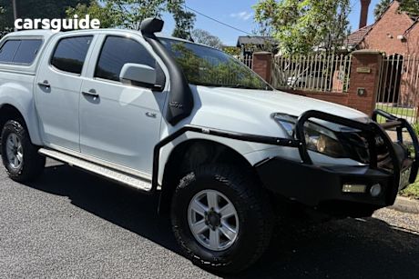 White 2013 Isuzu D-MAX Crew Cab Utility Ls-U Hi-Ride (4X4)