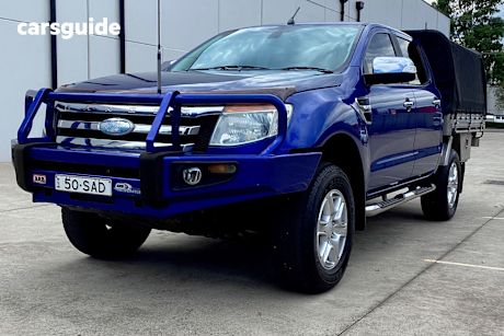 Blue 2011 Ford Ranger Dual Cab Utility Xlt 3.2 (4X4)