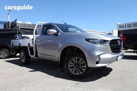 Silver 2020 Mazda BT-50 Cab Chassis Xt (4X4)