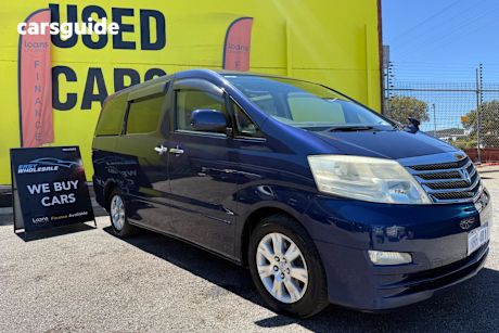 Blue 2007 Toyota Alphard Commercial