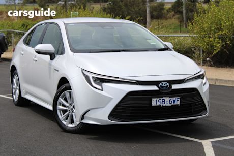 White 2024 Toyota Corolla Sedan Ascent Sport Hybrid