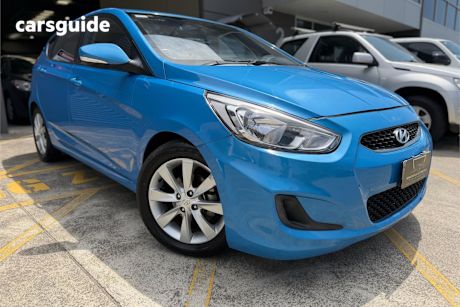 Blue 2017 Hyundai Accent Hatchback Sport