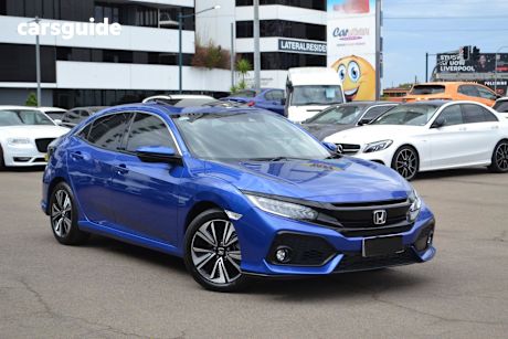 Blue 2017 Honda Civic Hatchback Vti-Lx