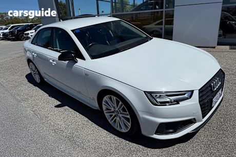 White 2019 Audi A4 Sedan 40 Tfsi S Tronic Sport