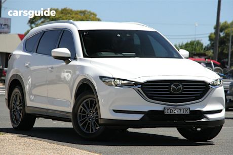 White 2019 Mazda CX-8 Wagon Sport (Fwd) (5Yr)