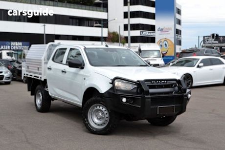 White 2021 Isuzu D-MAX Crew Cab Chassis Sx (4X4)