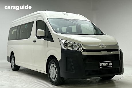 White 2022 Toyota HiAce Bus Slwb Commuter (12 Seats)