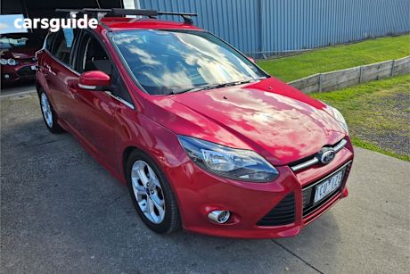 Red 2013 Ford Focus Hatchback Sport