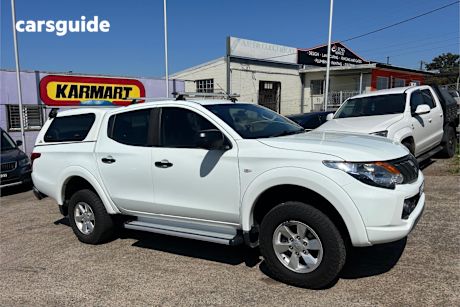 White 2018 Mitsubishi Triton Dual Cab Utility Glx (4X4)