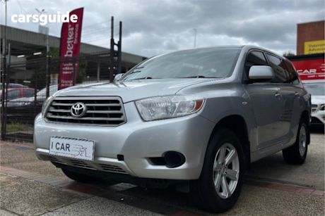 Silver 2008 Toyota Kluger Wagon Kx-R (Fwd) 5 Seat