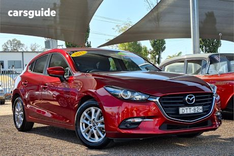 Red 2017 Mazda 3 Hatchback Maxx
