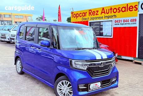 Blue 2018 Honda N BOX Wagon Custom Gl