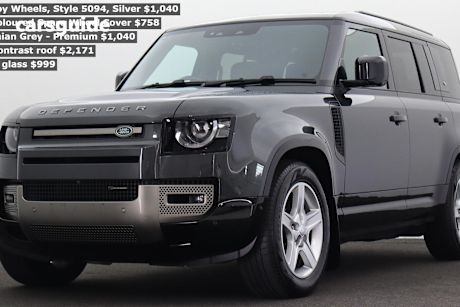 Grey 2023 Land Rover Defender Wagon 110 D300 X-Dynamic Hse (220Kw)