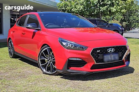 Red 2019 Hyundai I30 Fastback Fastback N Performance