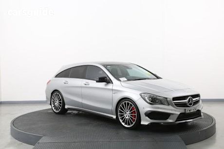 Silver 2015 Mercedes-Benz CLA45 Wagon Amg 4Matic Shooting Brake