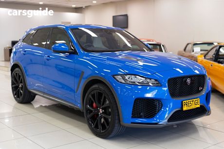 Blue 2020 Jaguar F-Pace Wagon Svr (Awd) (405Kw)