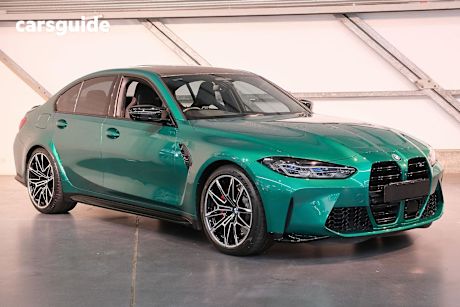 Green 2021 BMW M3 Sedan Competition